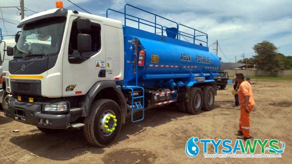 transporte de agua potable en La Punta