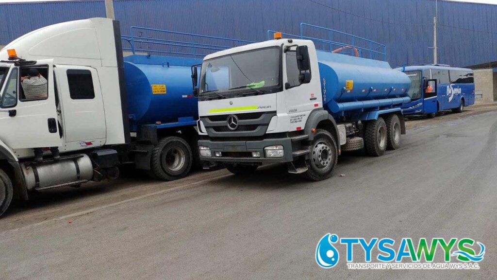 transporte de agua potable en Miraflores